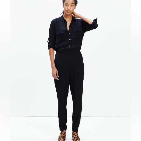 Madewell Pants - Madewell pull on black jumpsuit - XS